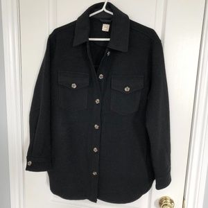 Oak & Ivy Shacket Shirt Jacket black Fall Vibes xs